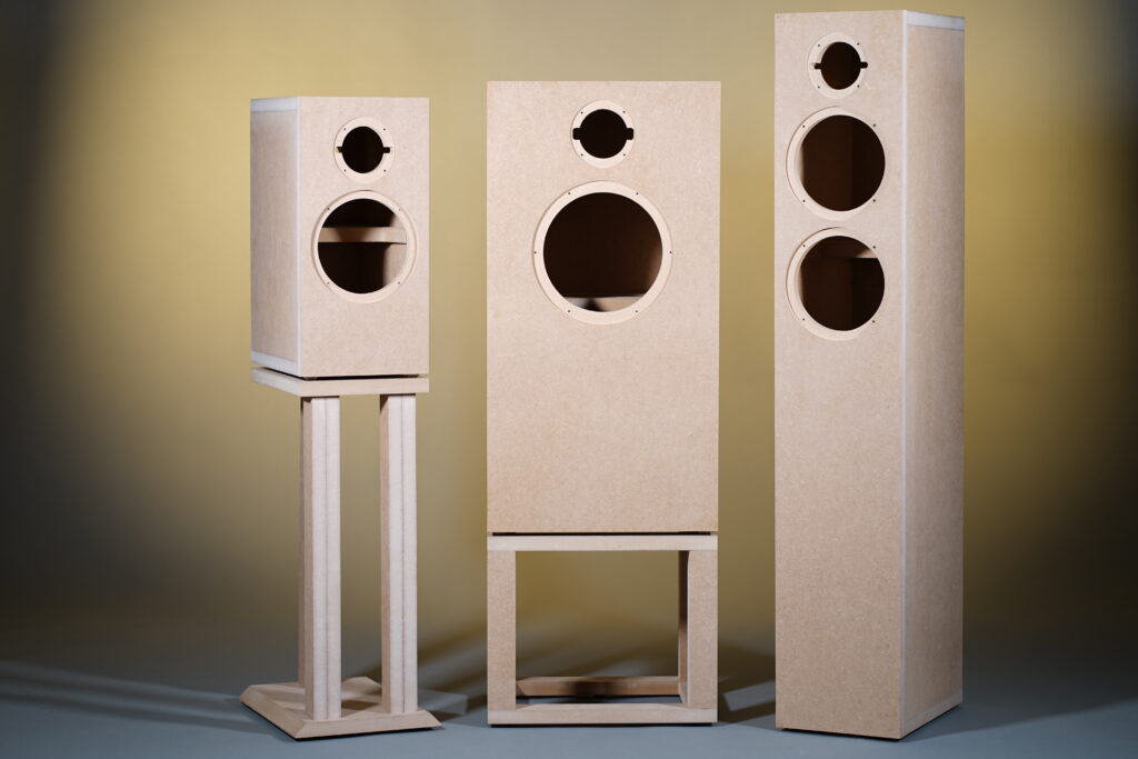 Cabinets of DIY-SOUND speaker kits